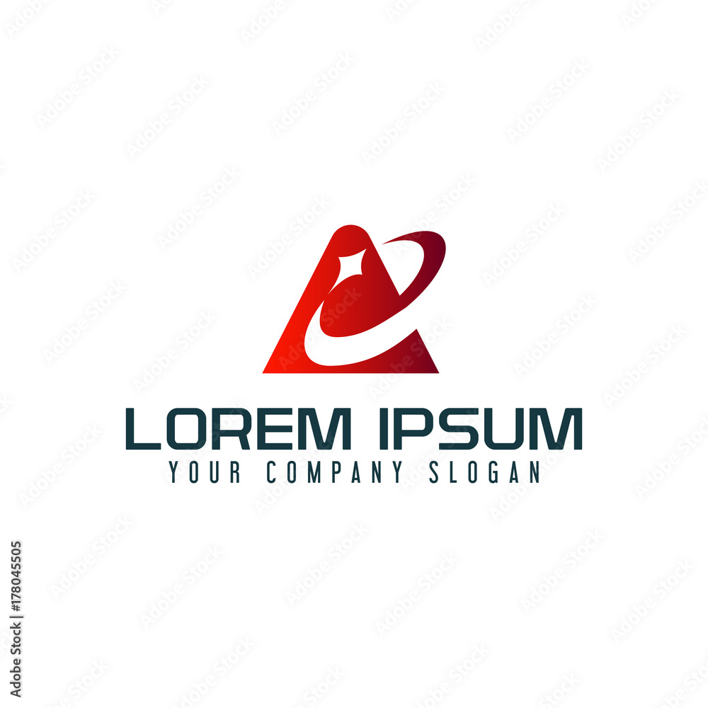 Letter A logo. business technology design concept template Letter A logo. business technology design concept template