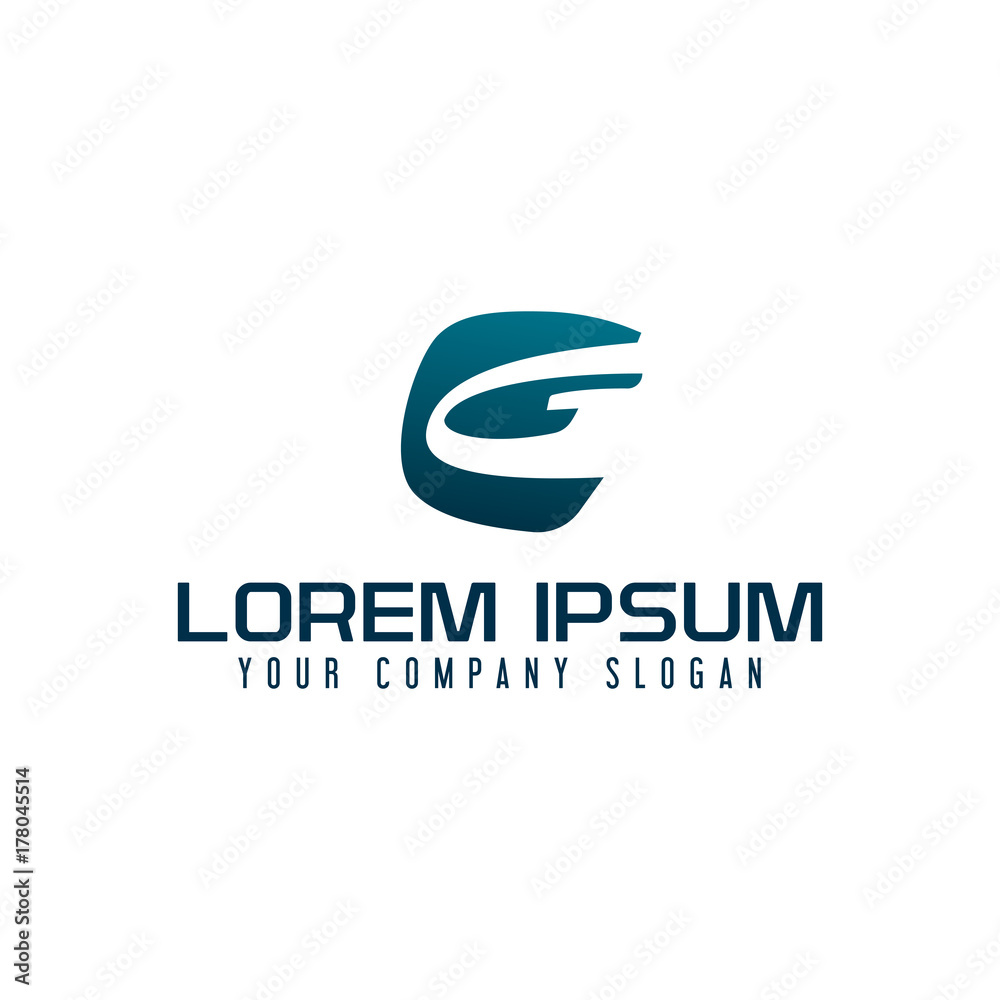 Letter G logo. business technology design concept template