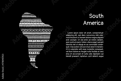 Textured South America cont...