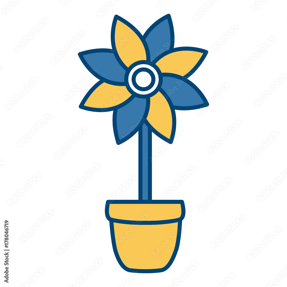 Beautiful flower symbol icon vector illustration graphic design