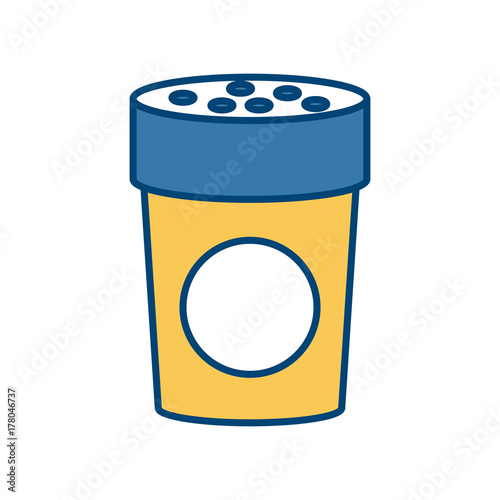 Salt bottle isolated icon vector illustration graphic design