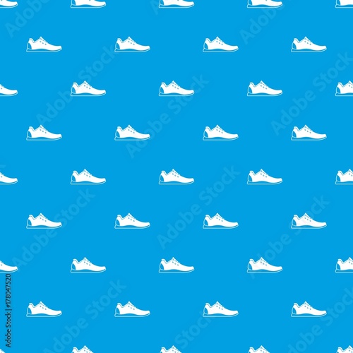 Athletic shoe pattern seamless blue