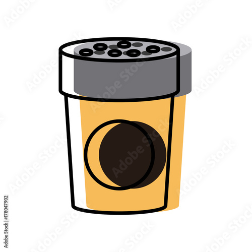 Salt bottle isolated icon vector illustration graphic design