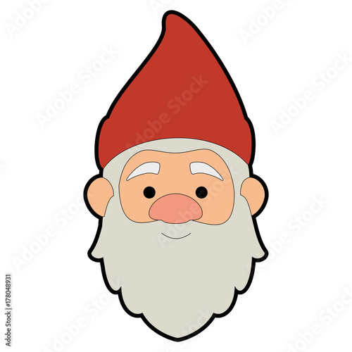 cute gnome head character