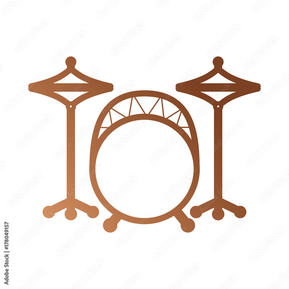 battery instrument musical drums icon Stock Vector | Adobe Stock