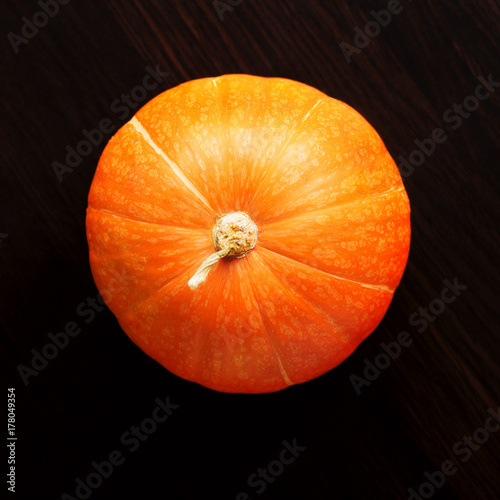 Pumpkin on wooden background