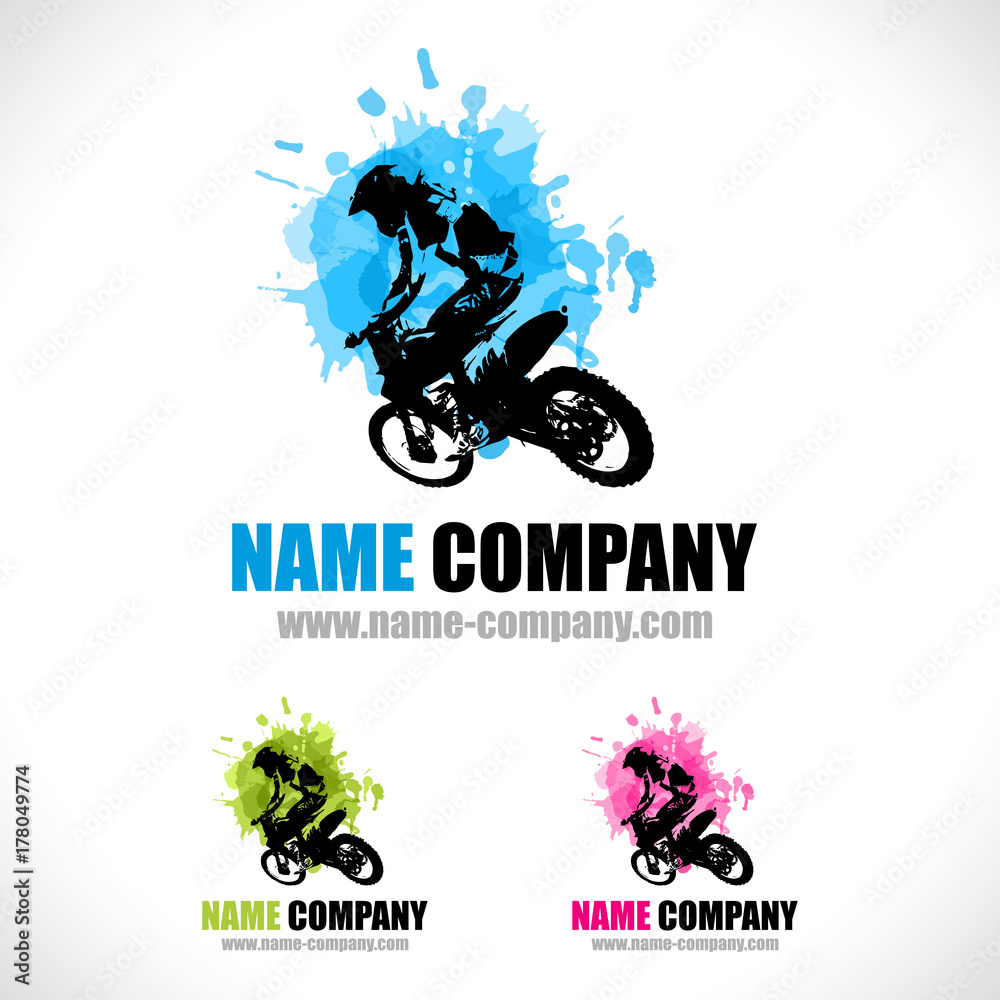 logo moto cross vélo vtt sport xtrem Stock Vector | Adobe Stock