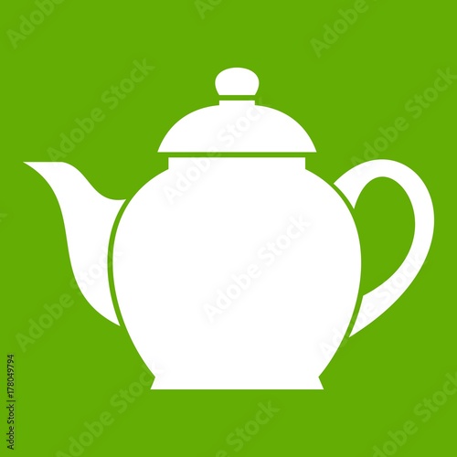 Teapot icon green