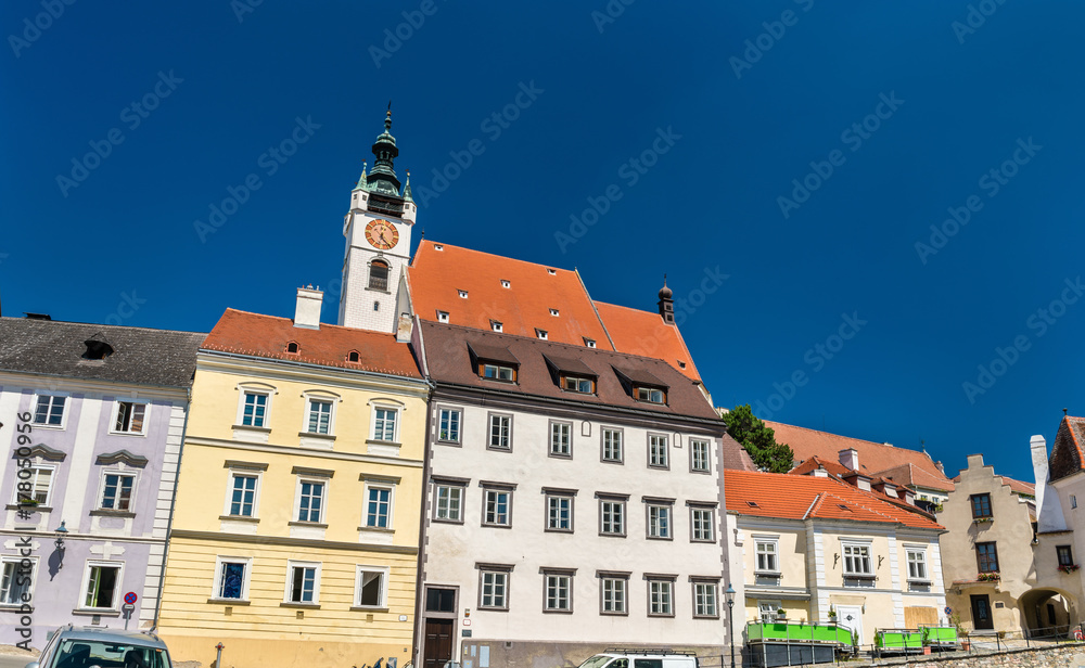 Historic buildings in the old town of Krems an der Donau, Austria Historic buildings in the old town of Krems an der Donau, Austria