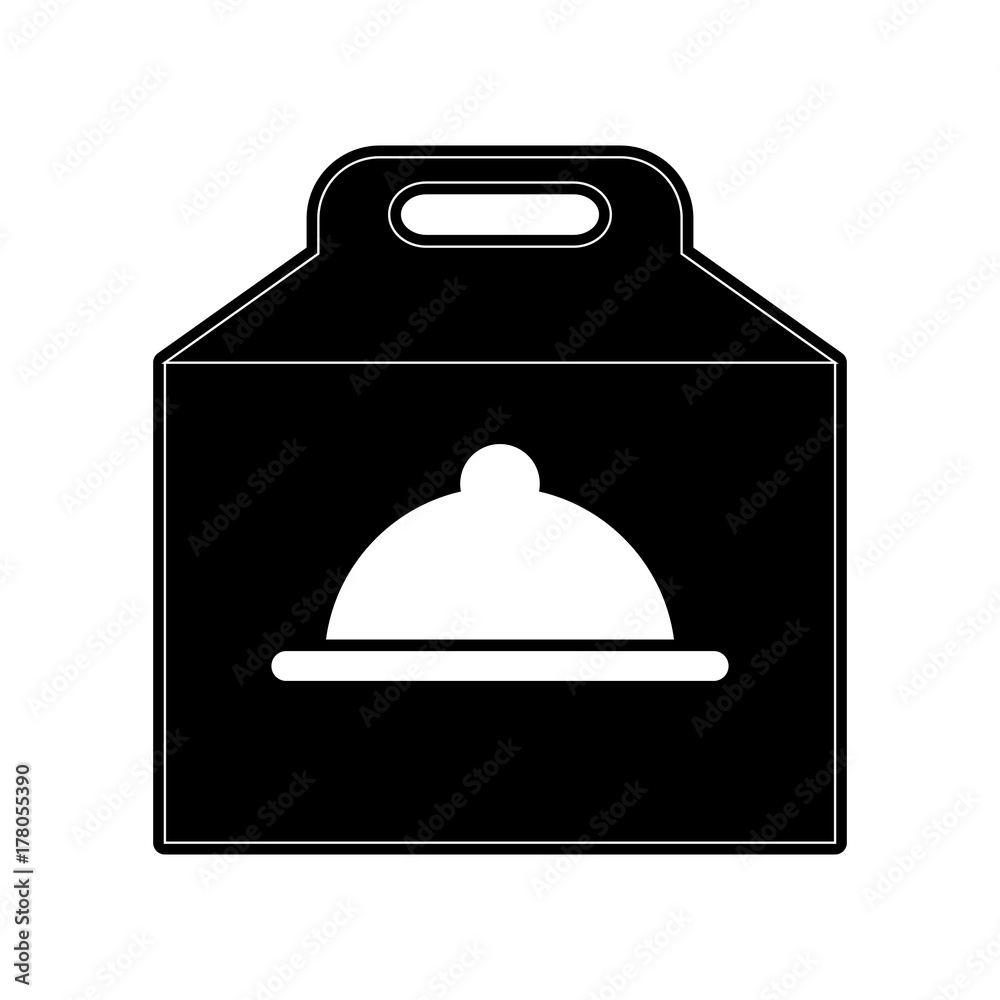 takeout box fast food icon image vector illustration design takeout box fast food icon image vector illustration design