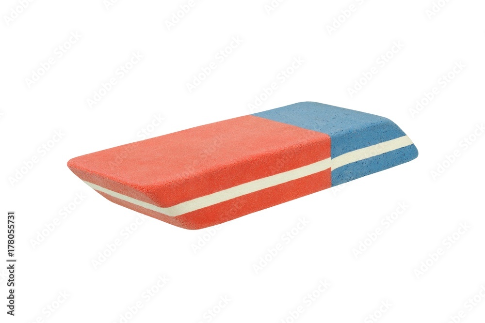 Rubber eraser on white Rubber eraser on white