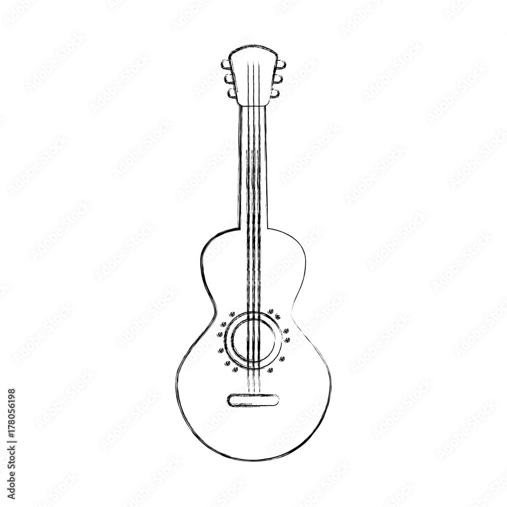 mexican guitar instrument musical carnival design