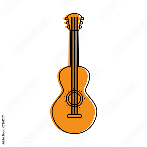 mexican guitar instrument musical carnival design