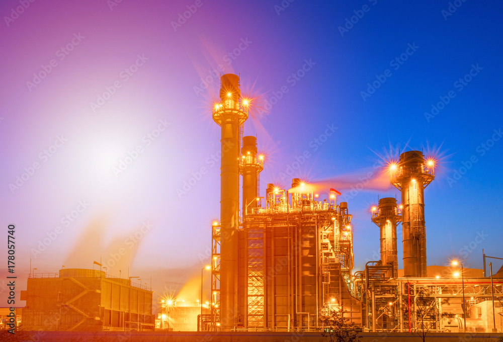 Fototapeta premium Industrial zone,The equipment of oil refining,Close-up of industrial pipelines of an oil-refinery plant,Detail of oil pipeline with valves in large oil refinery.