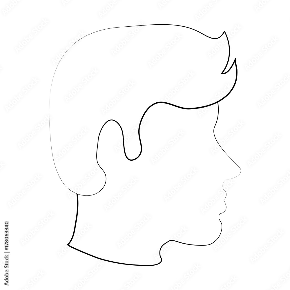 man dark skin avatar head sideview icon image vector illustration design man dark skin avatar head sideview icon image vector illustration design
