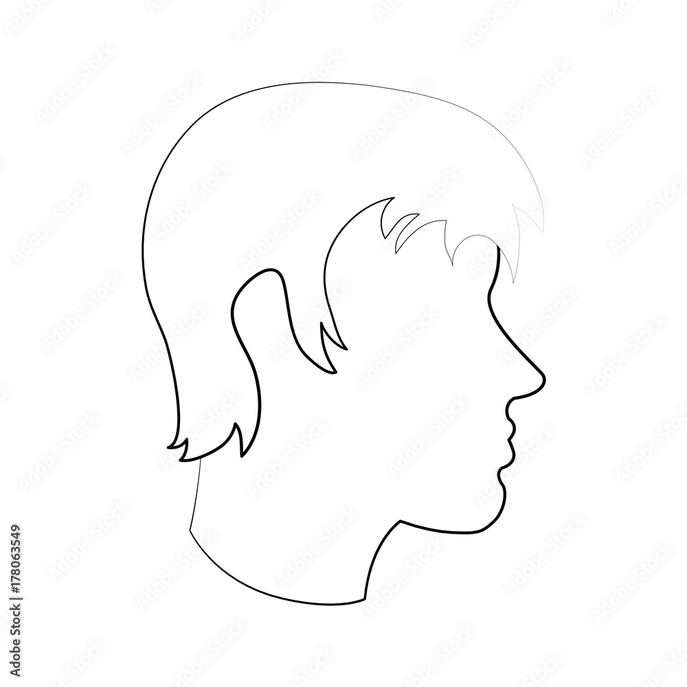 man dark skin avatar head sideview icon image vector illustration design man dark skin avatar head sideview icon image vector illustration design