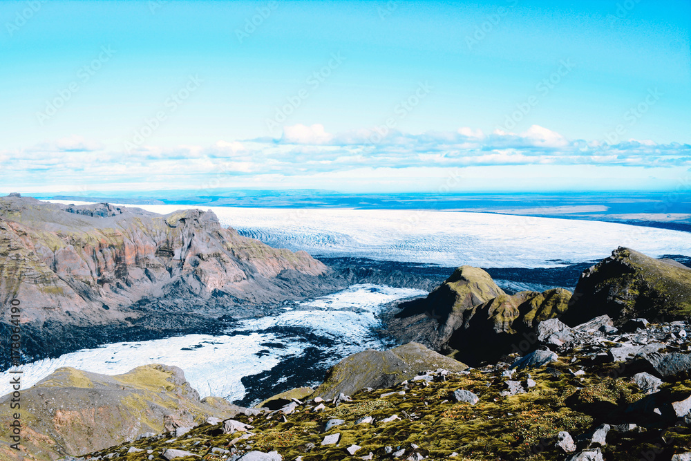 Landscape with mountains glacier in Iceland. Landscape with mountains glacier in Iceland.