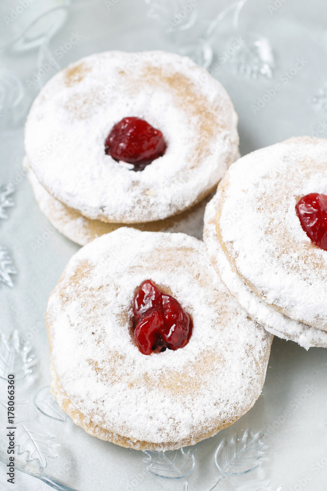 Cookies with raspberry jam Cookies with raspberry jam