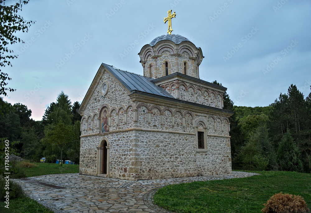  Main stone church  monastery Hopovo in Serbia, 
