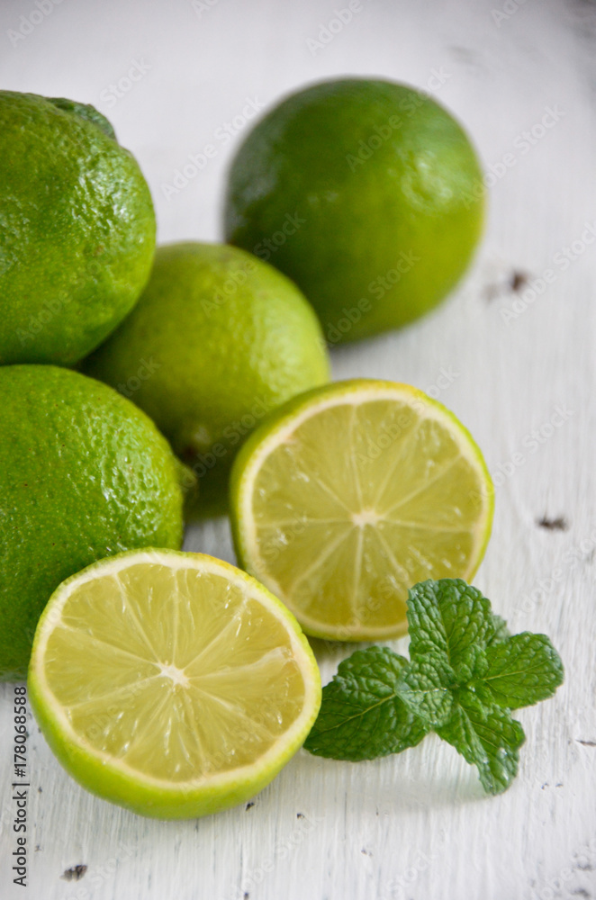 Lime isolated on white background Lime isolated on white background