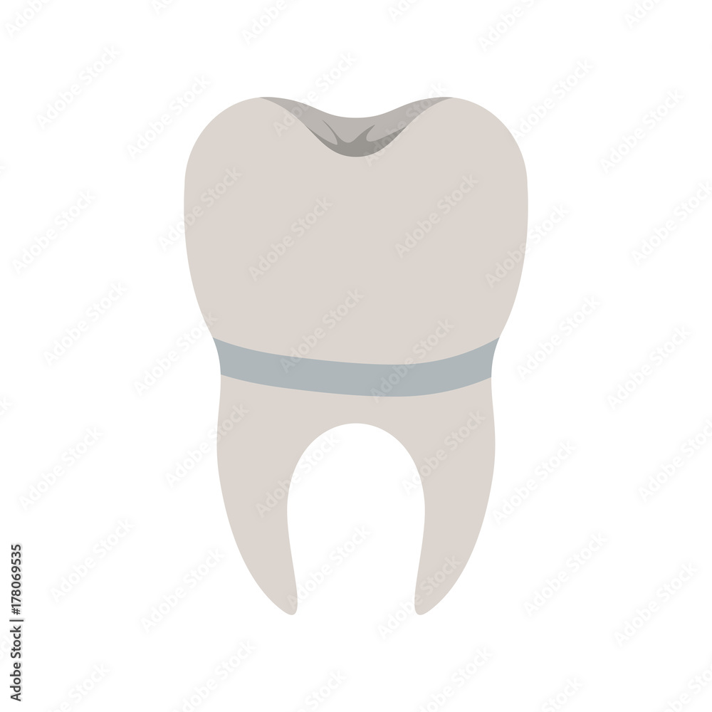 implant tooth with root colorful silhouette implant tooth with root colorful silhouette