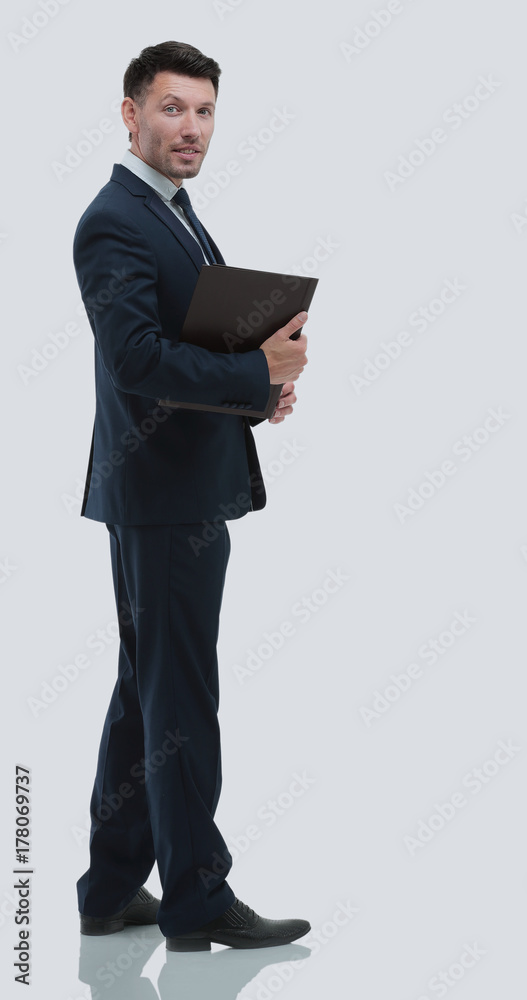 Handsome young businessman isolated on white Handsome young businessman isolated on white