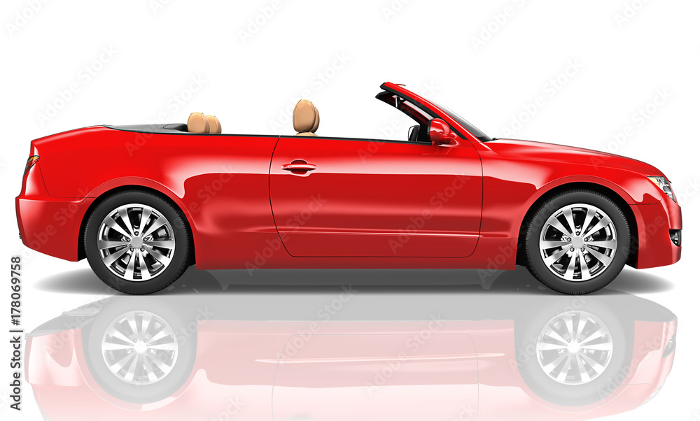 Illustration of a red car