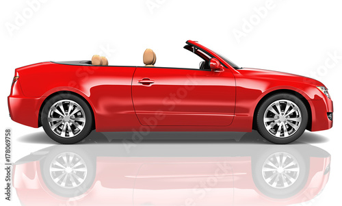 Illustration of a red car © Rawpixel.com