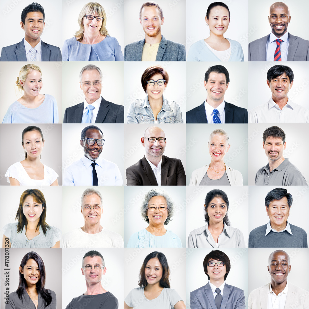 Group of Multiethnic Diverse Business People Group of Multiethnic Diverse Business People