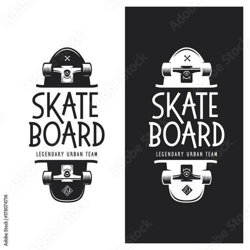 Skateboarding t-shirt design. Vector vintage illustration.
