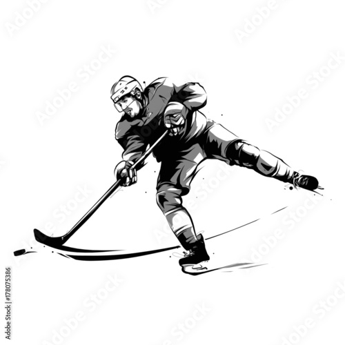 ice hockey player striker