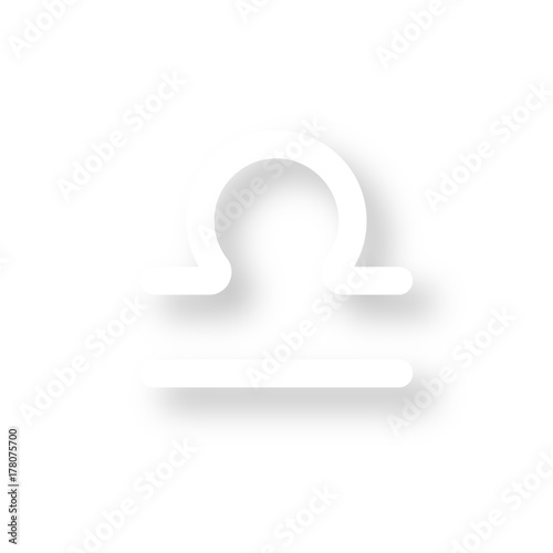 Icon mit Schatten - Waage - Horoskop
