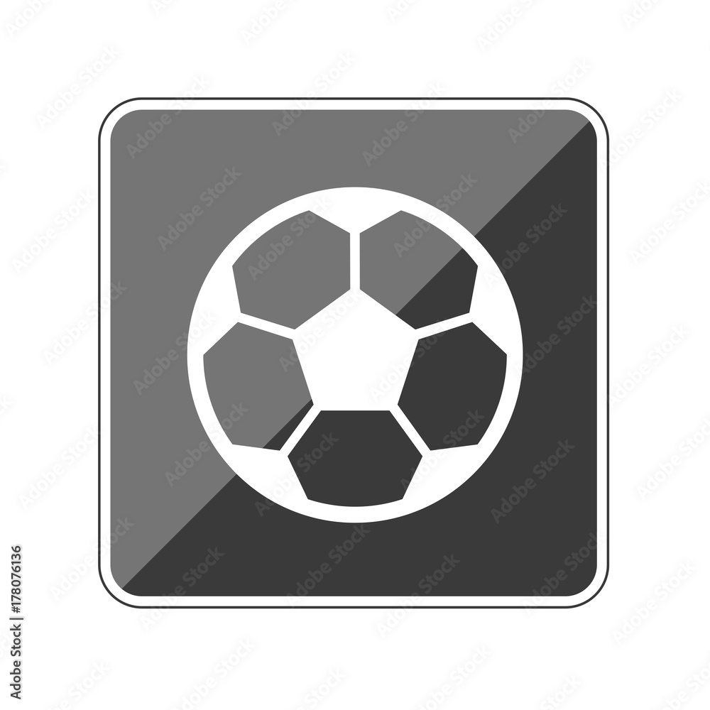 Obraz premium Fußball - Reflektierender App Button