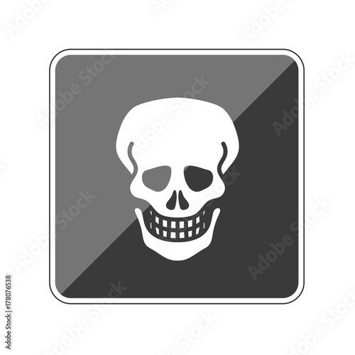 Totenschädel - Reflektierender App Button