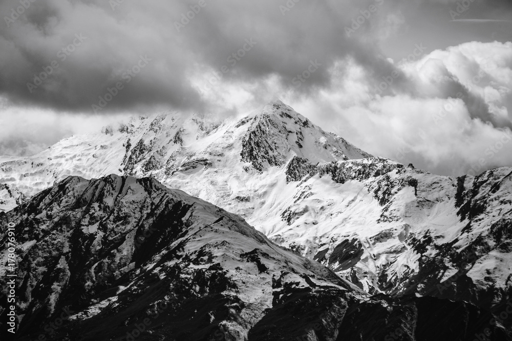 Obraz premium Caucasus mountain view in Mestia,Georgia