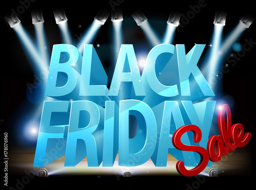 Black Friday Sale Stage Sign