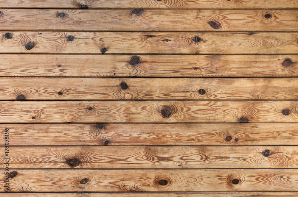 Fototapeta premium Background of horizontal wooden planks for design