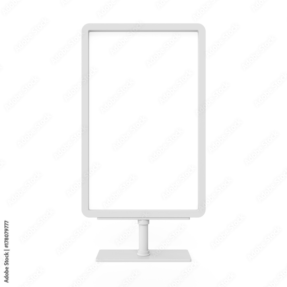 3D rendering Outdoor Advertising Stand Display Lightbox Isolated 3D rendering Outdoor Advertising Stand Display Lightbox Isolated
