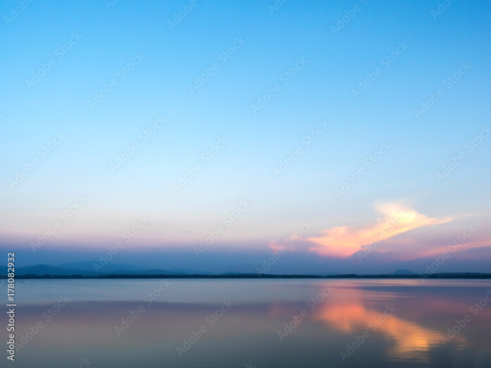 Lakes at sunset