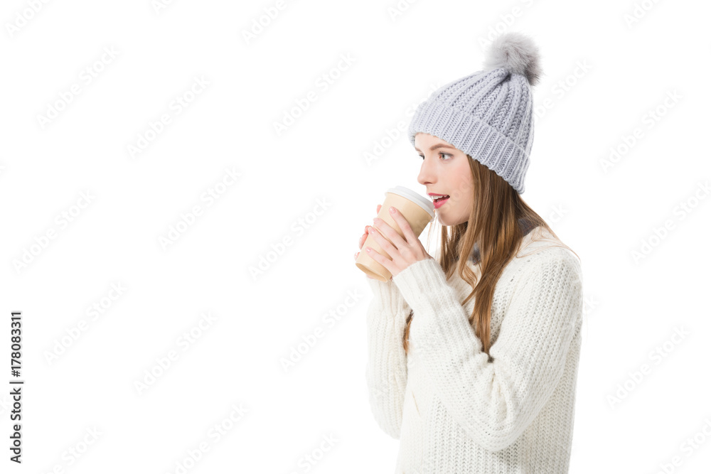 girl drinking coffee girl drinking coffee