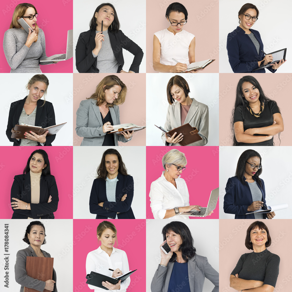 Studio People Collage Business Women Concept Studio People Collage Business Women Concept