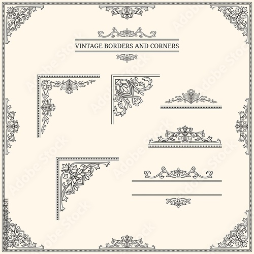 Vintage borders and corners
