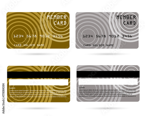 member card, business VIP card, design for privilege member,vector