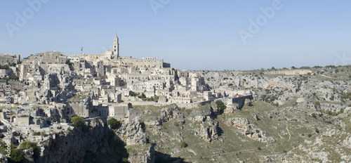 Panorama of the city of Matera, in Italy