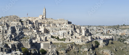 Panorama of the city of Matera, in Italy