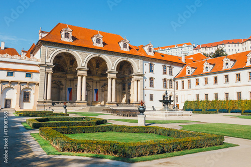 Wallenstein Palace currently the home of the Czech Senate in Prague, Czech Republic photo