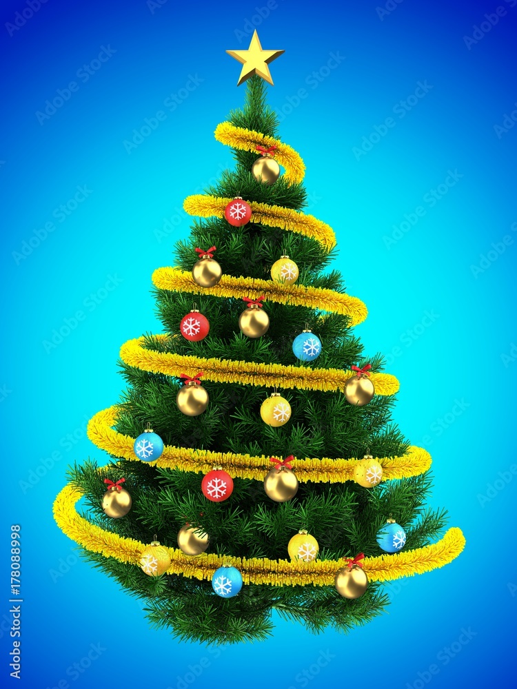 3d tinsel orange 3d tinsel orange