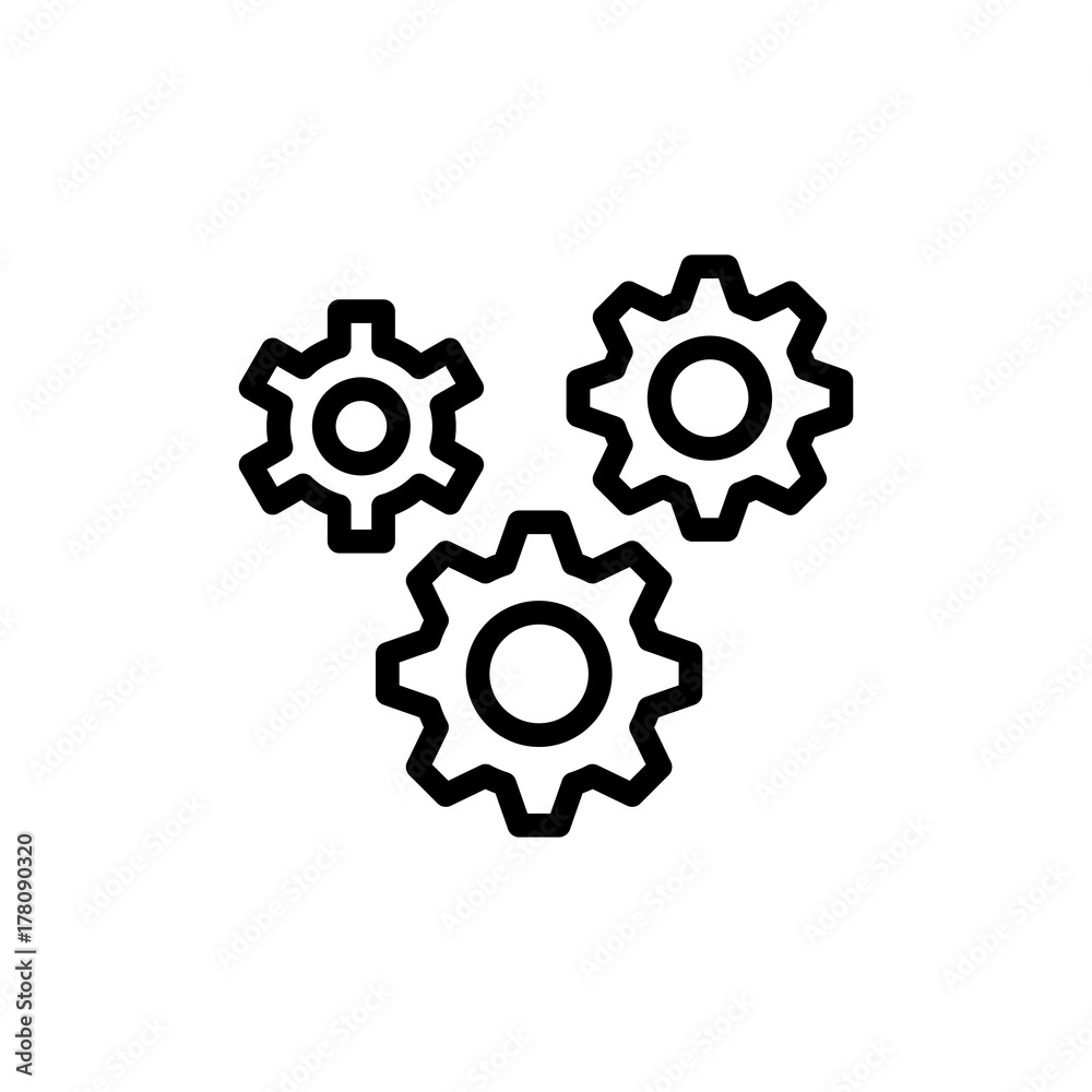 Fototapeta premium Flat line icon