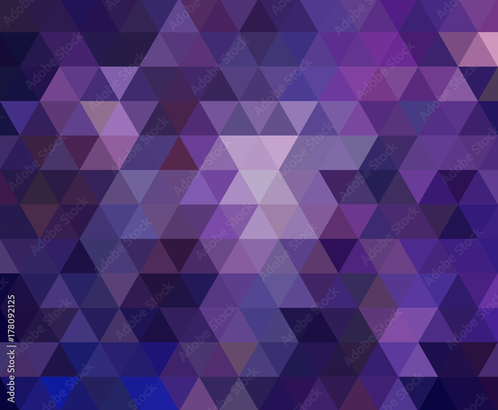 Obraz premium Multicolor dark purple, pink polygonal illustration, which consist of triangles. Geometric background in Origami style with gradient.