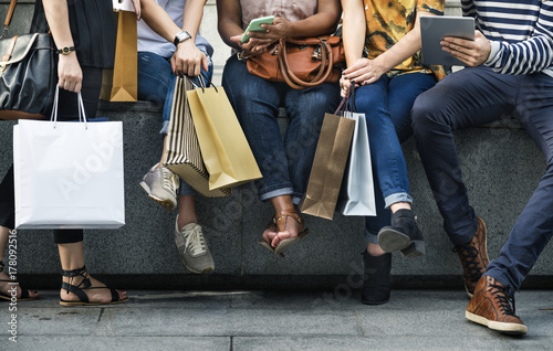 Group Of People Shopping Concept photo